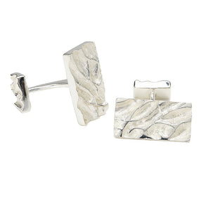 Flow Satin Finish Cufflinks - Tracy Trainor Jewellery