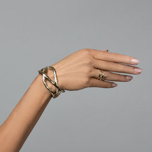 The Roots Cuff in Solid 9ct Gold - Tracy Trainor Jewellery